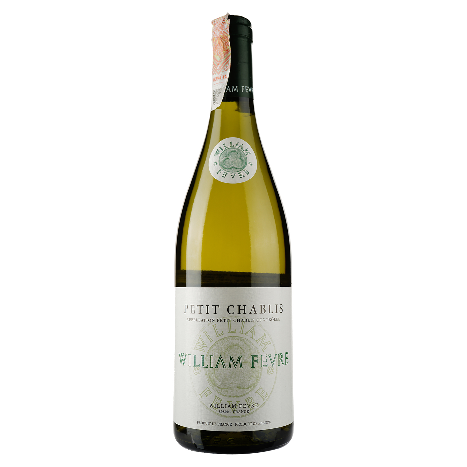 Вино Domaine William Fevre Petit Chablis, біле, сухе, 13%, 0,75 л (37689) - фото 1