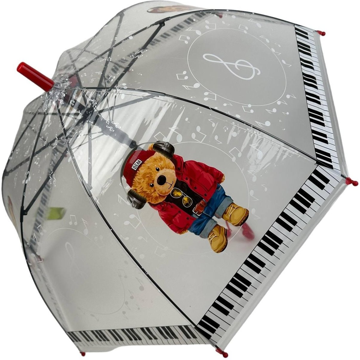 Детский зонт-трость полуавтомат Rain 75 см разноцветный - фото 1