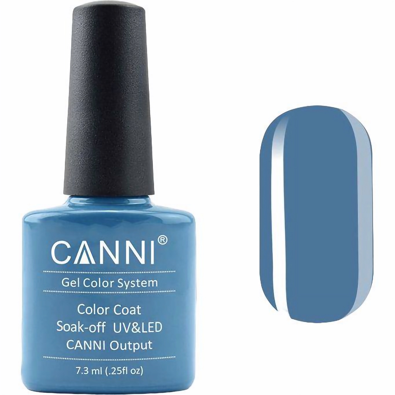 Гель-лак Canni Color Coat Soak-off UV&LED 80 сірувато-синій 7.3 мл - фото 1