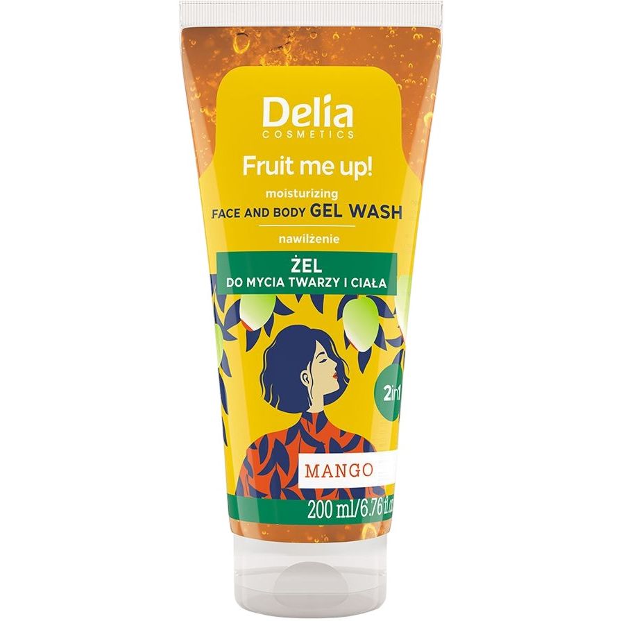 Гель для мытья лица и тела Delia Cosmetics Fruit Me Up! Mango Face & Body Gel Wash 200 мл - фото 1