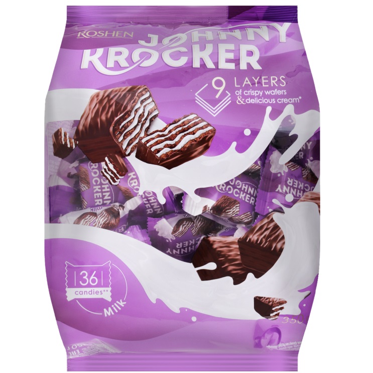 Цукерки Roshen Johnny Krocker Milk, 350 г (887125) - фото 1