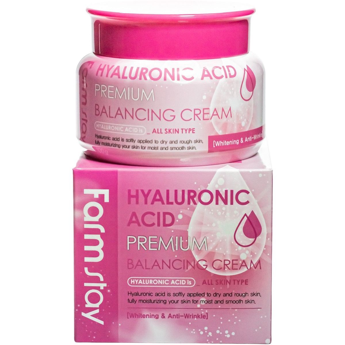 Крем для обличчя FarmStay Hyaluronic Acid Premium Balancing Cream 100 г - фото 1