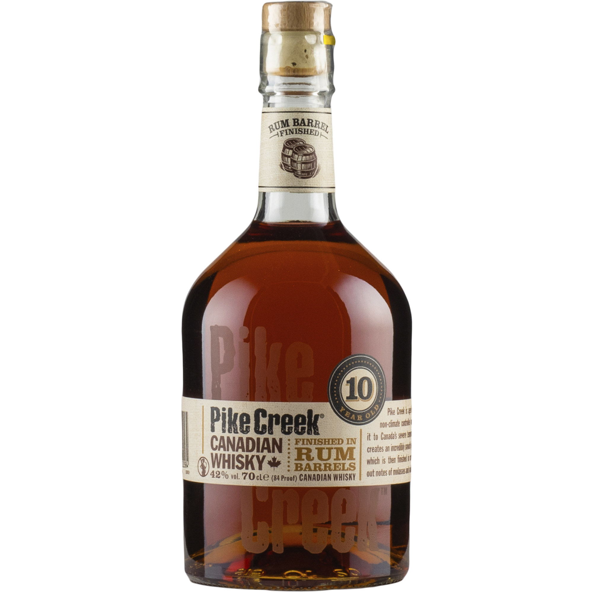 Виски Pike Creek Finished in Rum Barrels 10 yo Canadian Whiskey 42% 0.7 л - фото 1