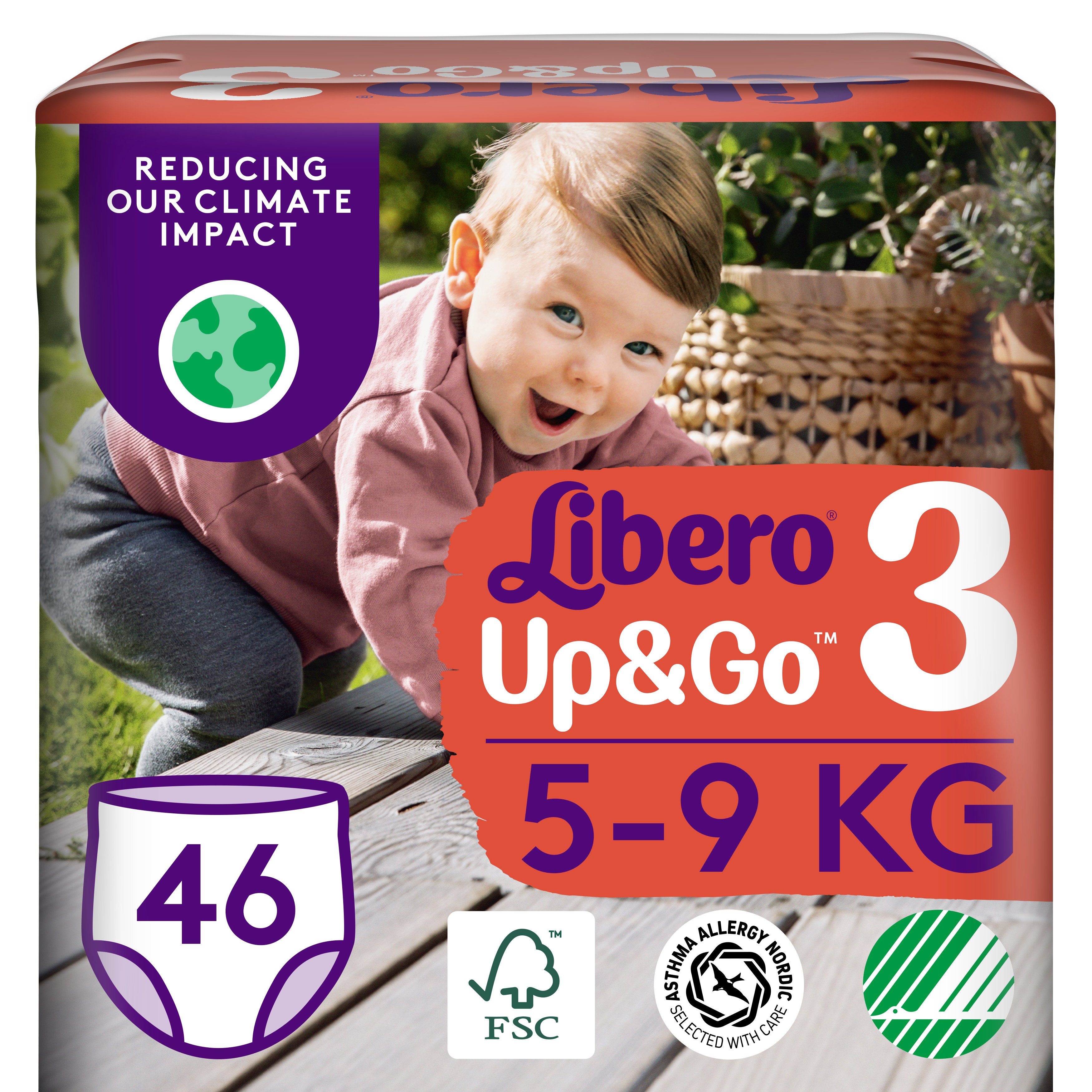 Підгузки трусики Libero Up&Go 3 (5-9 кг), 46 шт. (80051) - фото 1