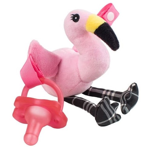 Игрушка-держатель для пустышки Dr. Brown's Фламинго, 0-12 мес., розовый (AC153-P6) - фото 2