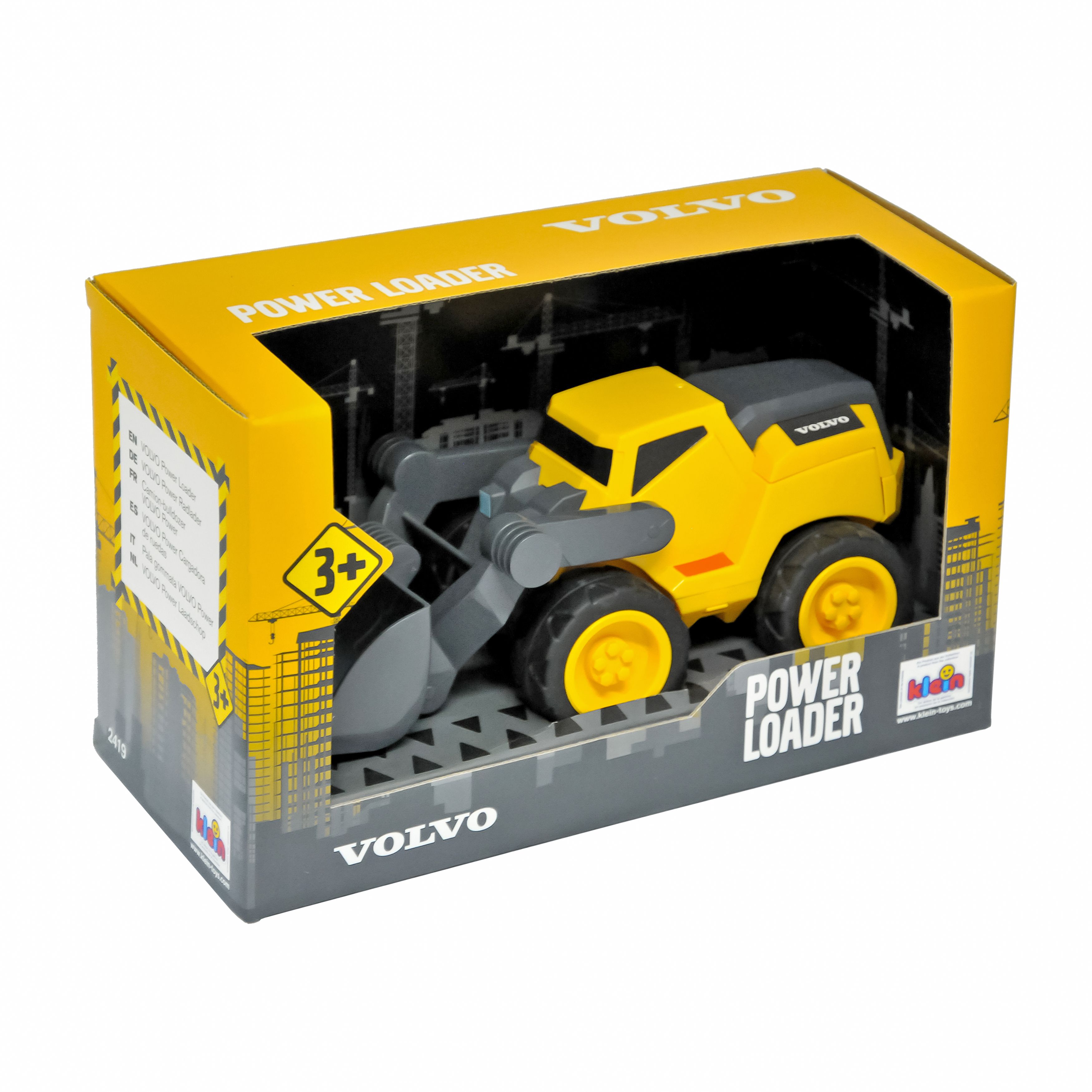Погрузчик Klein Volvo, в коробке, желтый (2419) - фото 1