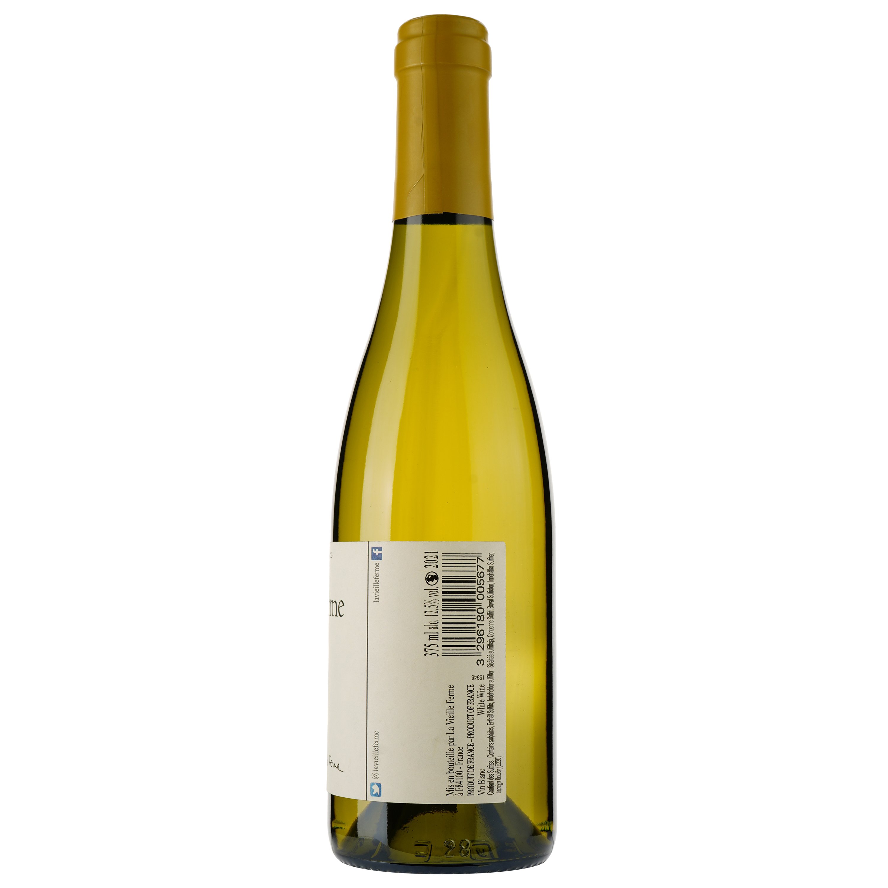 Вино La Vieille Ferme Perrin et Fils Blanc, белое, сухое, 0,375 л - фото 2