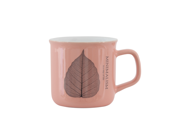 Photos - Mug / Cup Чашка Limited Edition Minimalism, колір кораловий, 350 мл (6583583)