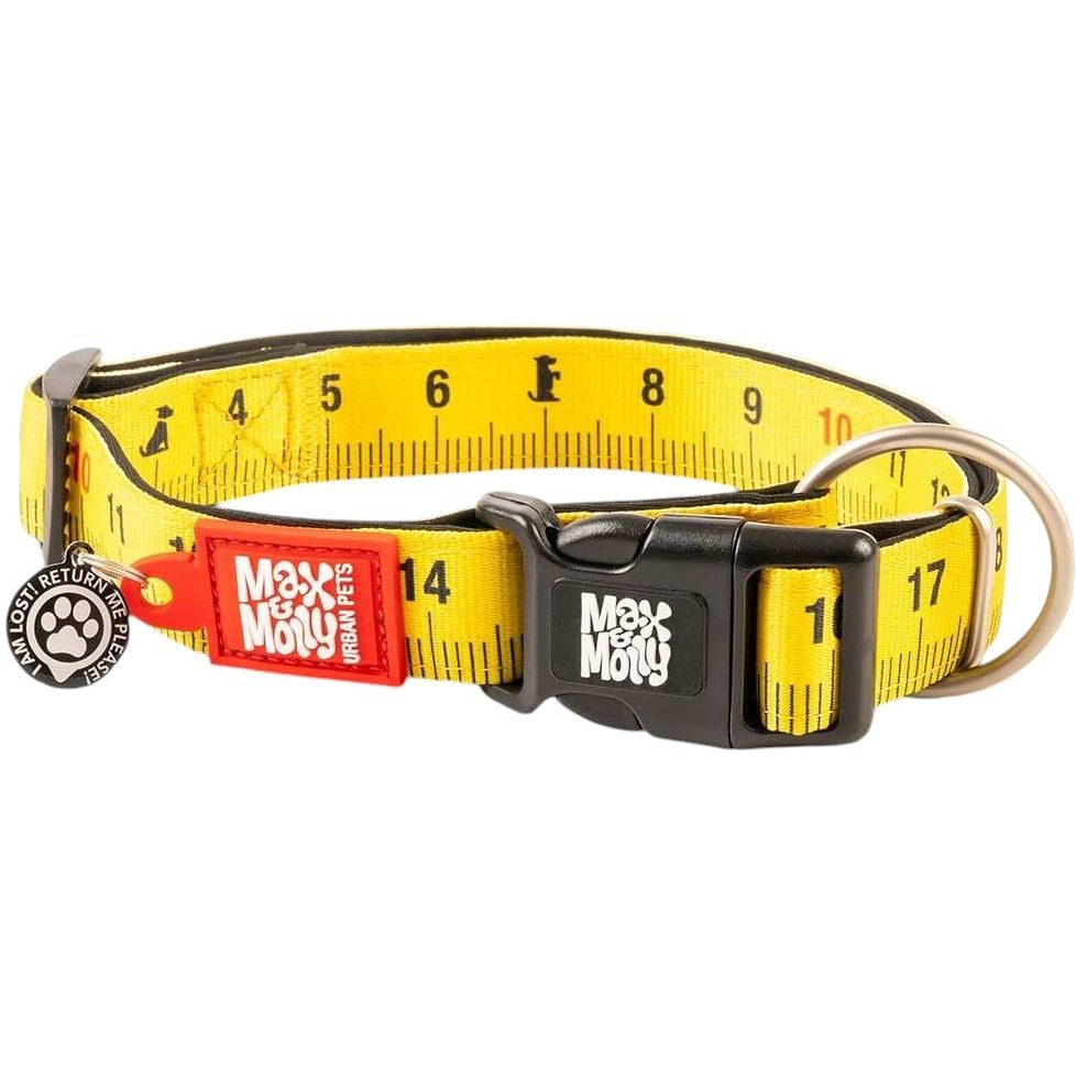 Нашийник для собак Max & Molly Smart ID Collar Ruler S 28-45x2 см - фото 1