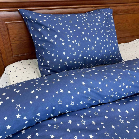 Комплект дитячої постільної білизни Прованс Зоряне небо, полуторний, 3 одиниці (21448) - фото 1