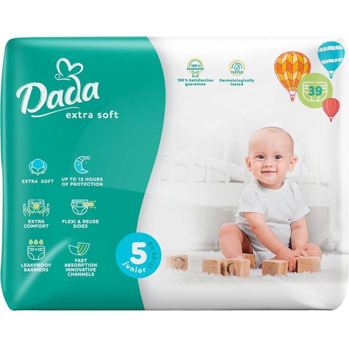 Підгузки Dada Extra Soft 5 (11-25 кг), 39 шт. - фото 1