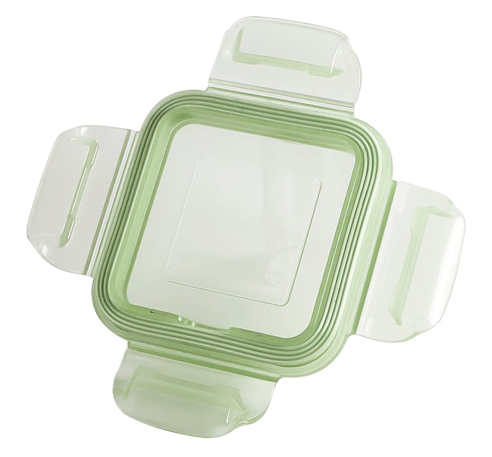 Набор контейнеров Miniland Pack-2-Go Nature Square Chip с термосумкой, зеленый (89265) - фото 2