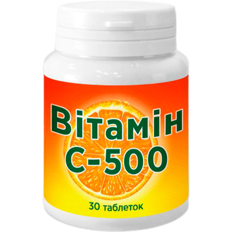 Вітамін C-500 Красота та здоров'я пігулки 30 шт. x 500 мг - фото 1