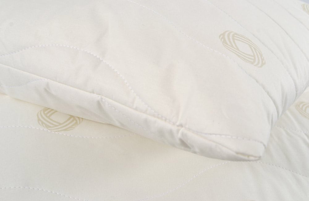 Подушка Othello New Woolla Classico, вовняна, 70х50 см, біла з бежевим (svt-2000022302159) - фото 5