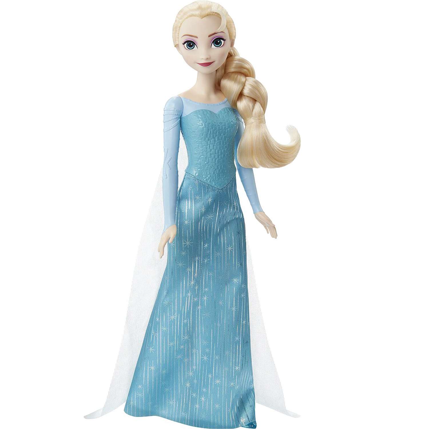 Кукла-принцесса Disney Frozen Эльза, платье со шлейфом, 29,5 см (HLW47) - фото 2