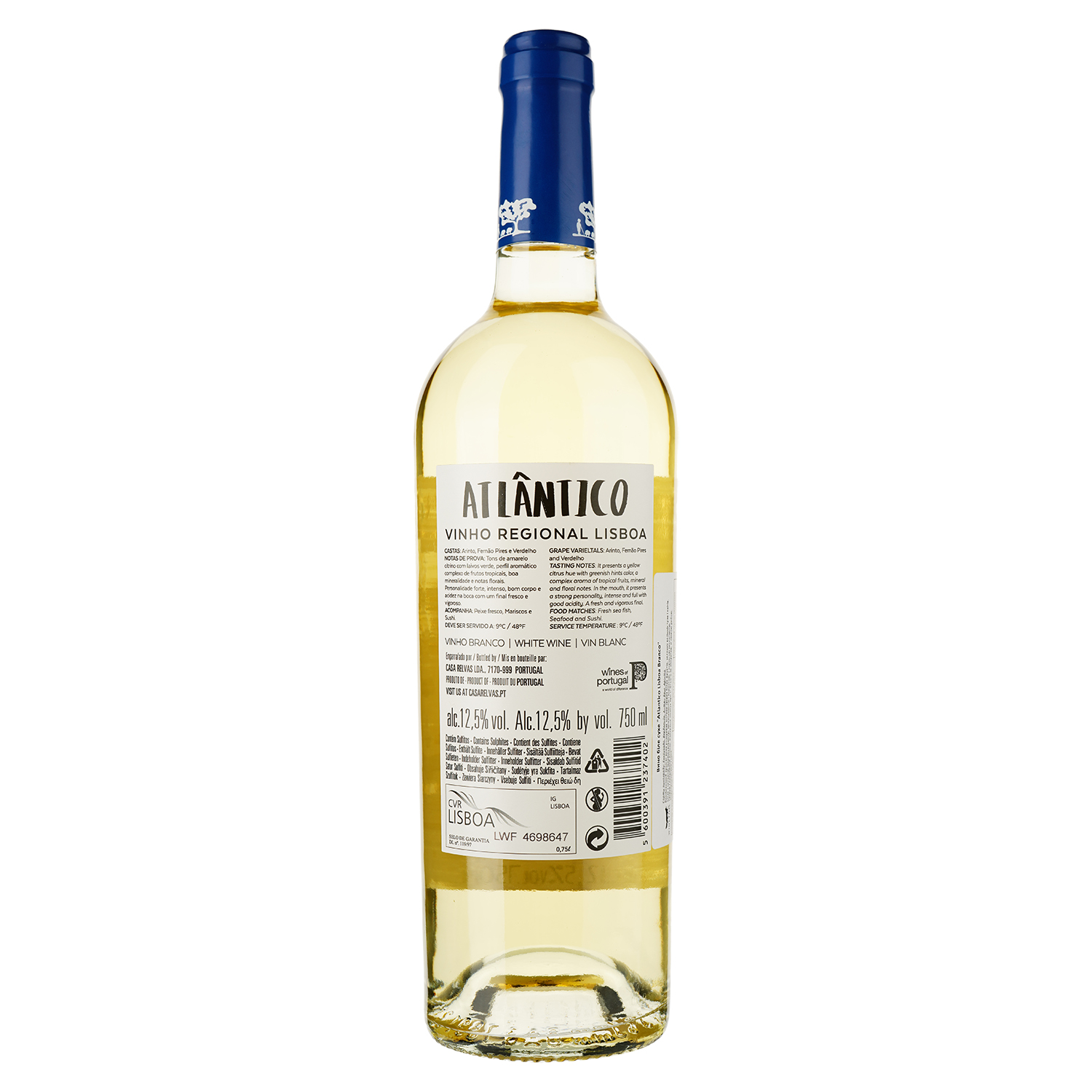Вино Atlantico Lisboa Branco белое сухое 0.75 л - фото 2