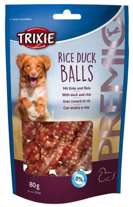 Лакомство для собак Trixie Premio Rice Duck Balls, с уткой и рисом, 80 г - фото 1