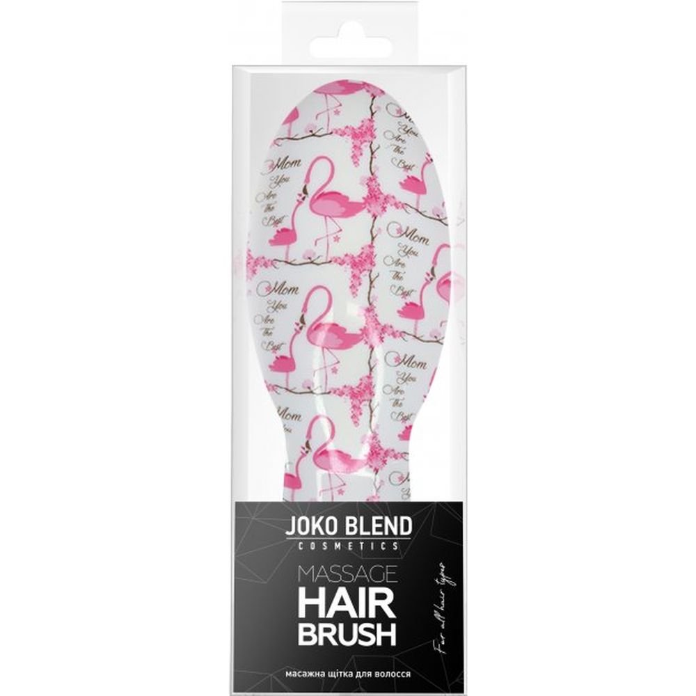 Массажная щетка для волос Joko Blend Exotic Flamingo Hair Brush, розовый с фламинго - фото 3