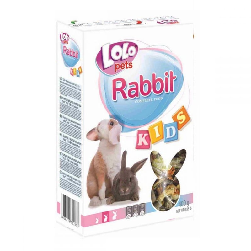 Корм для молодых кроликов от 3 до 8 месяцев Lolopets Kids, 400 г (LO-71207) - фото 1