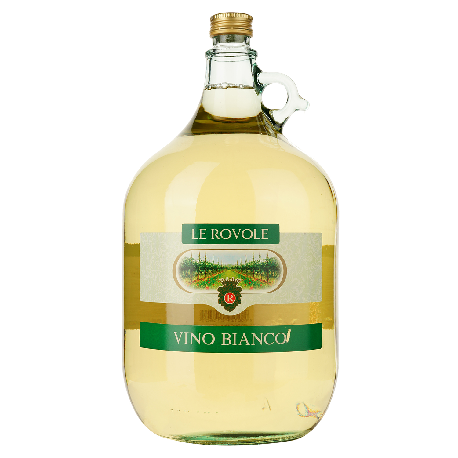 Вино Verga Le Rovole Vino Bianco, біле, сухе, 10%, 5 л (АLR5364) - фото 1