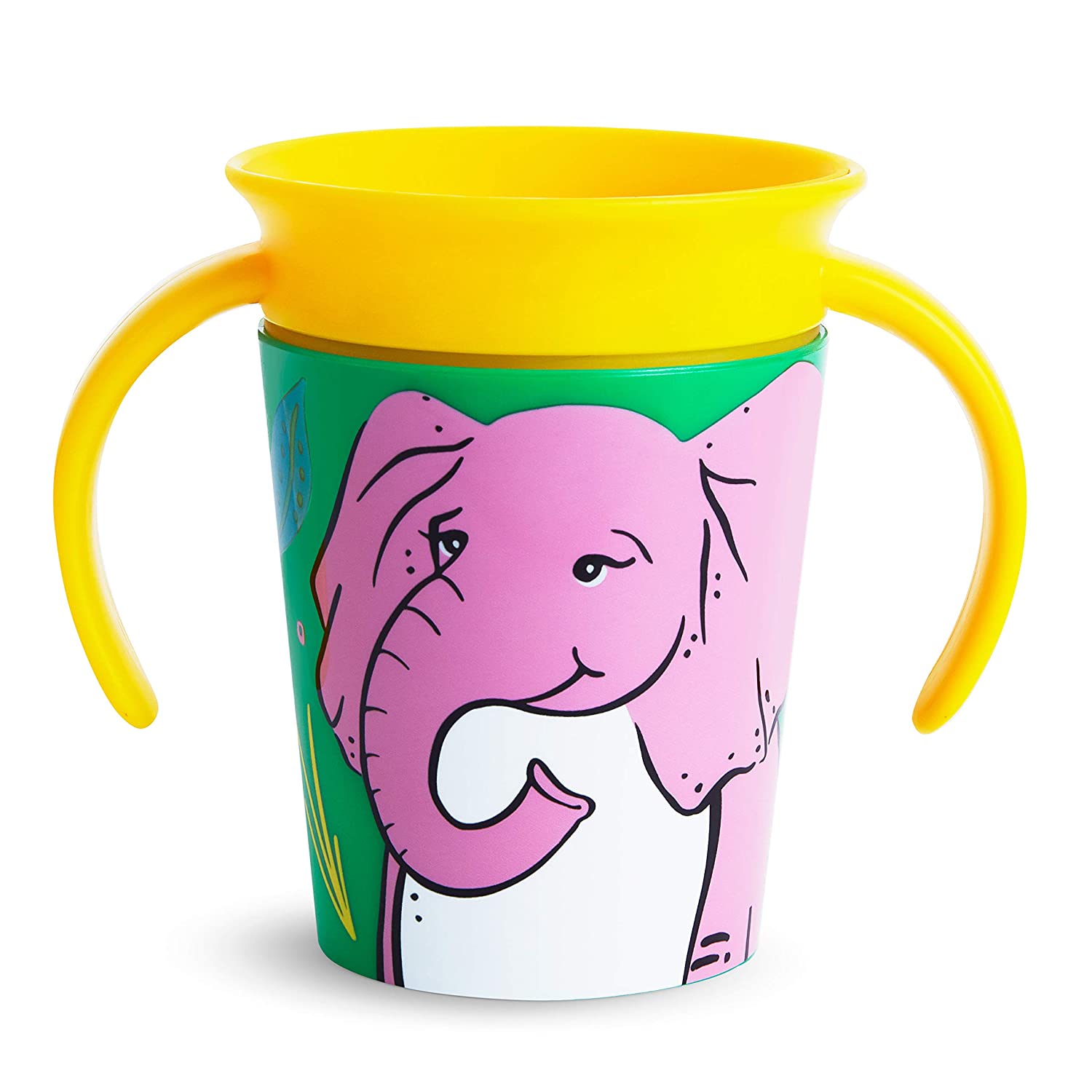 Чашка непроливна Munchkin Miracle 360 WildLove Слоненя, 177 мл, жовтий (05177201.01) - фото 1