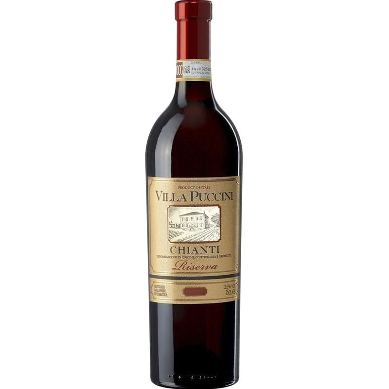 Вино Villa Puccini Chianti Riserva DOCG, красное, сухое, 0,75 л - фото 1
