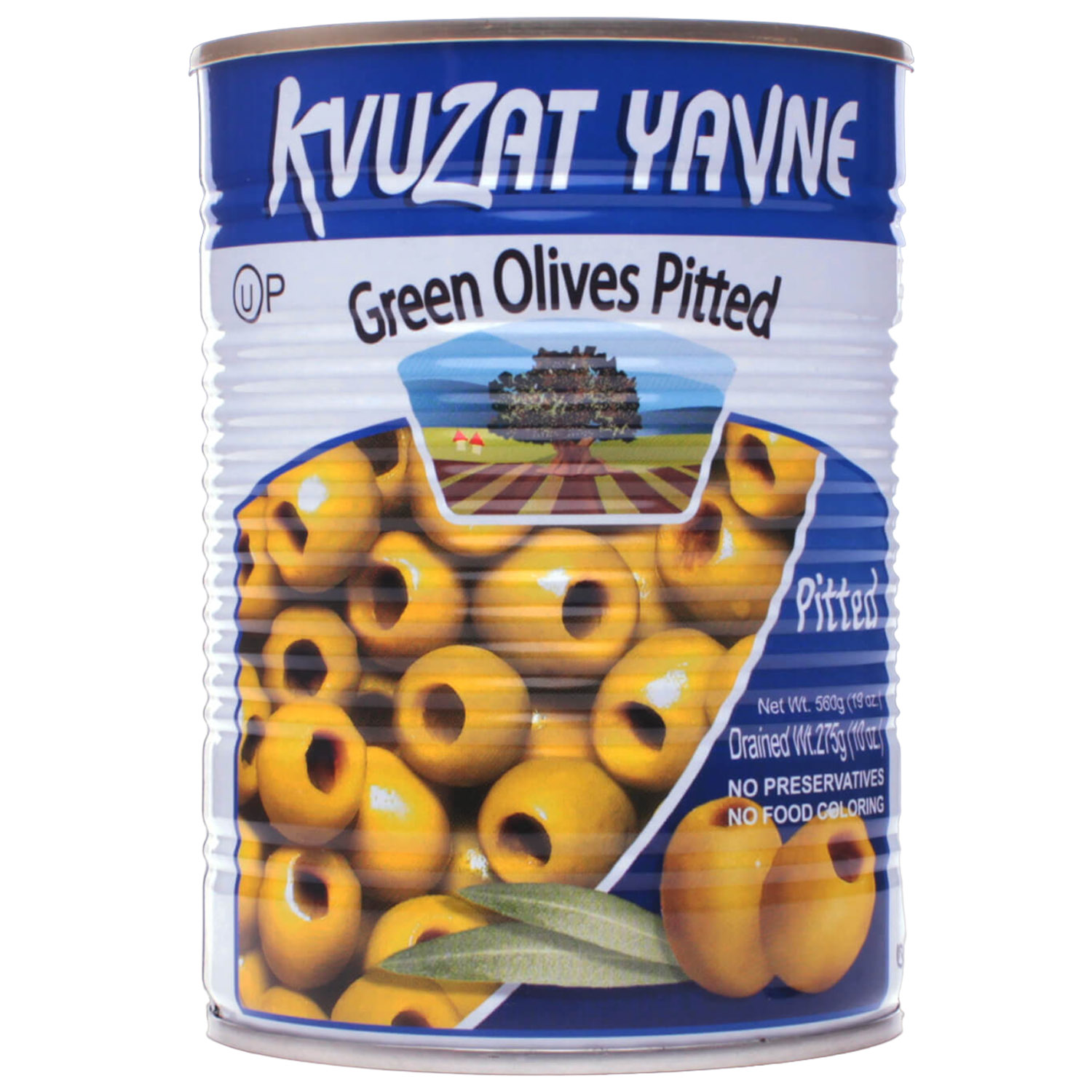 Оливки Kvuzat Yavne зелені без кісточки 560 г (668826) - фото 1