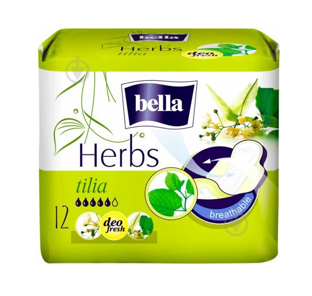 Гигиенические прокладки Bella Herbs tilia, 12 шт (BE-012-RW12-020) - фото 1