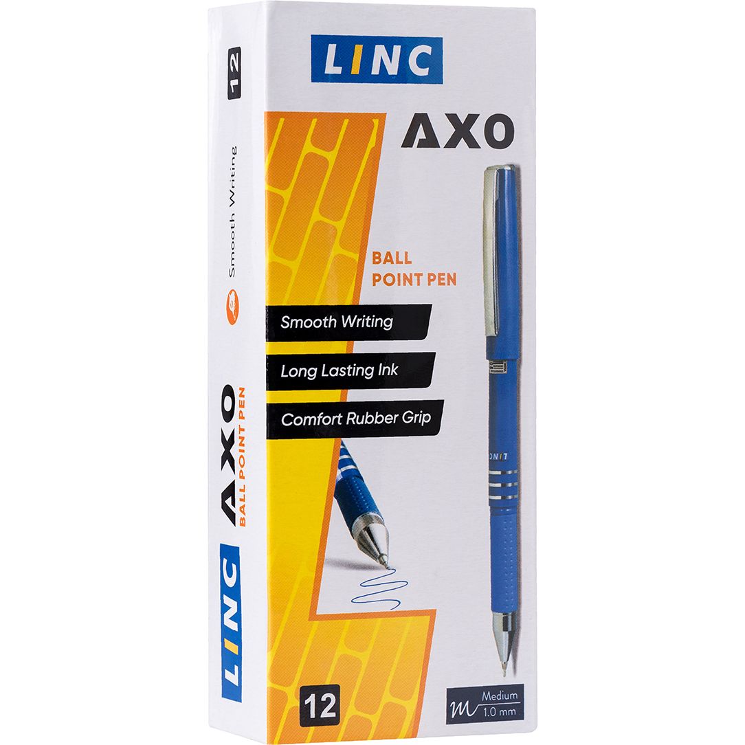 Ручка шариковая Linc Pentonic AXO чернила черная упаковка 12 шт. (412082) - фото 4