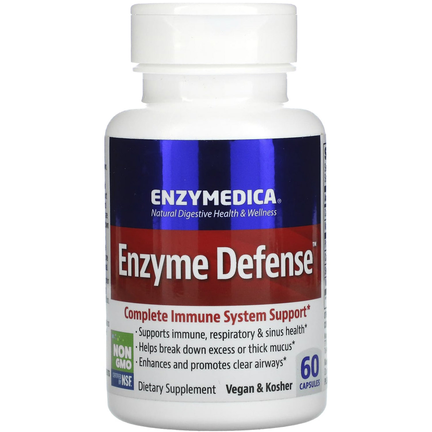 Ферменты для иммунной системы Enzymedica Enzyme Defense 60 капсул - фото 1