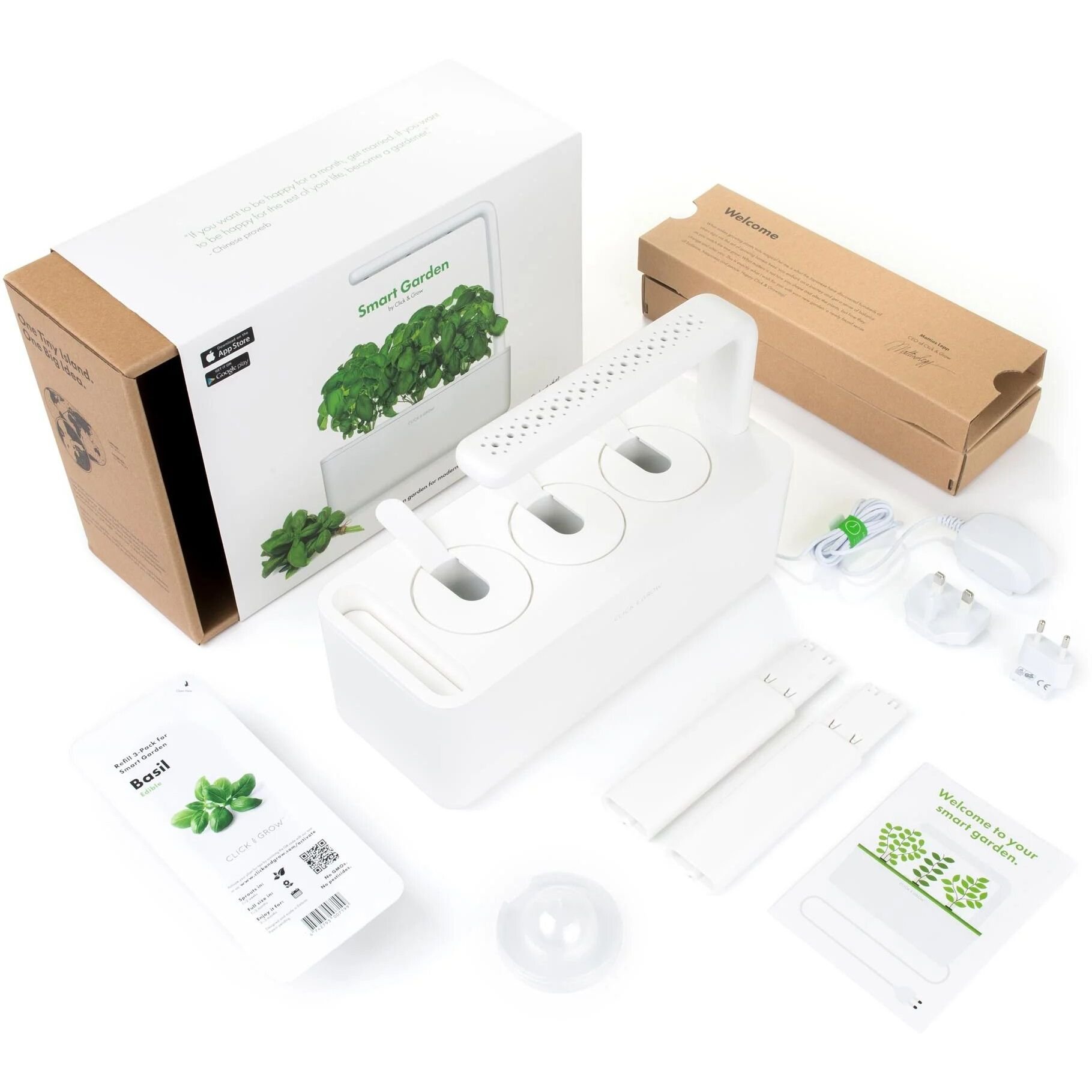 Стартовий набір для вирощування еко-продуктів Click & Grow Smart Garden 3, білий (7205 SG3) - фото 11