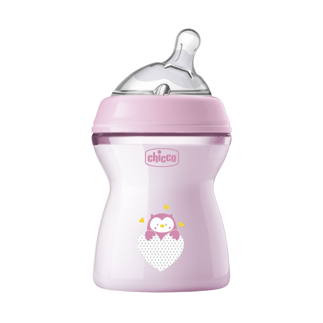 Пляшечка для годування Chicco Natural Feeling, Color,з силіконовою соскою, 250 мл, рожевий (81323.10) - фото 1