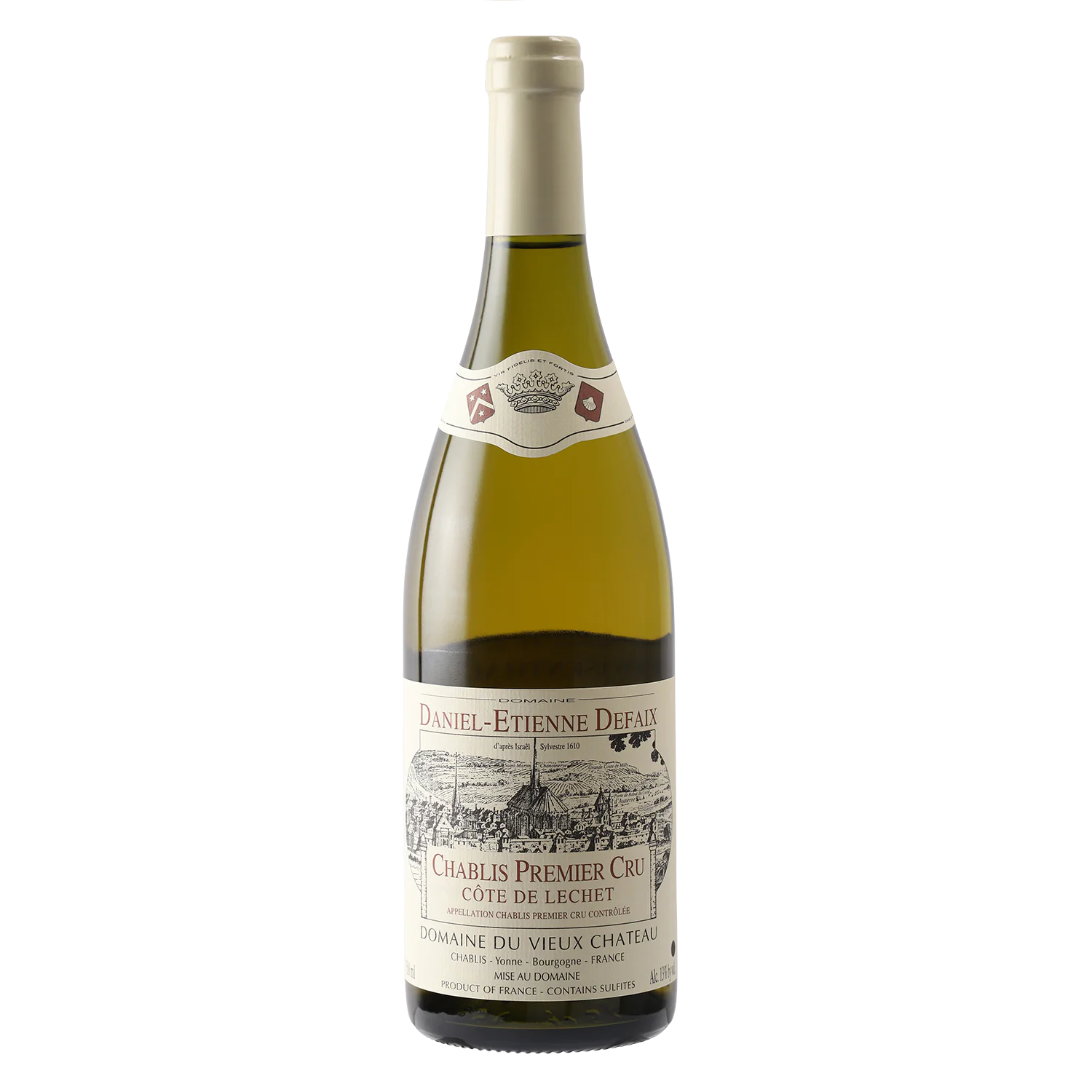 Вино Defaix Chablis Premier Cru Cote de Lechet, біле, сухе, 0,75 л - фото 1