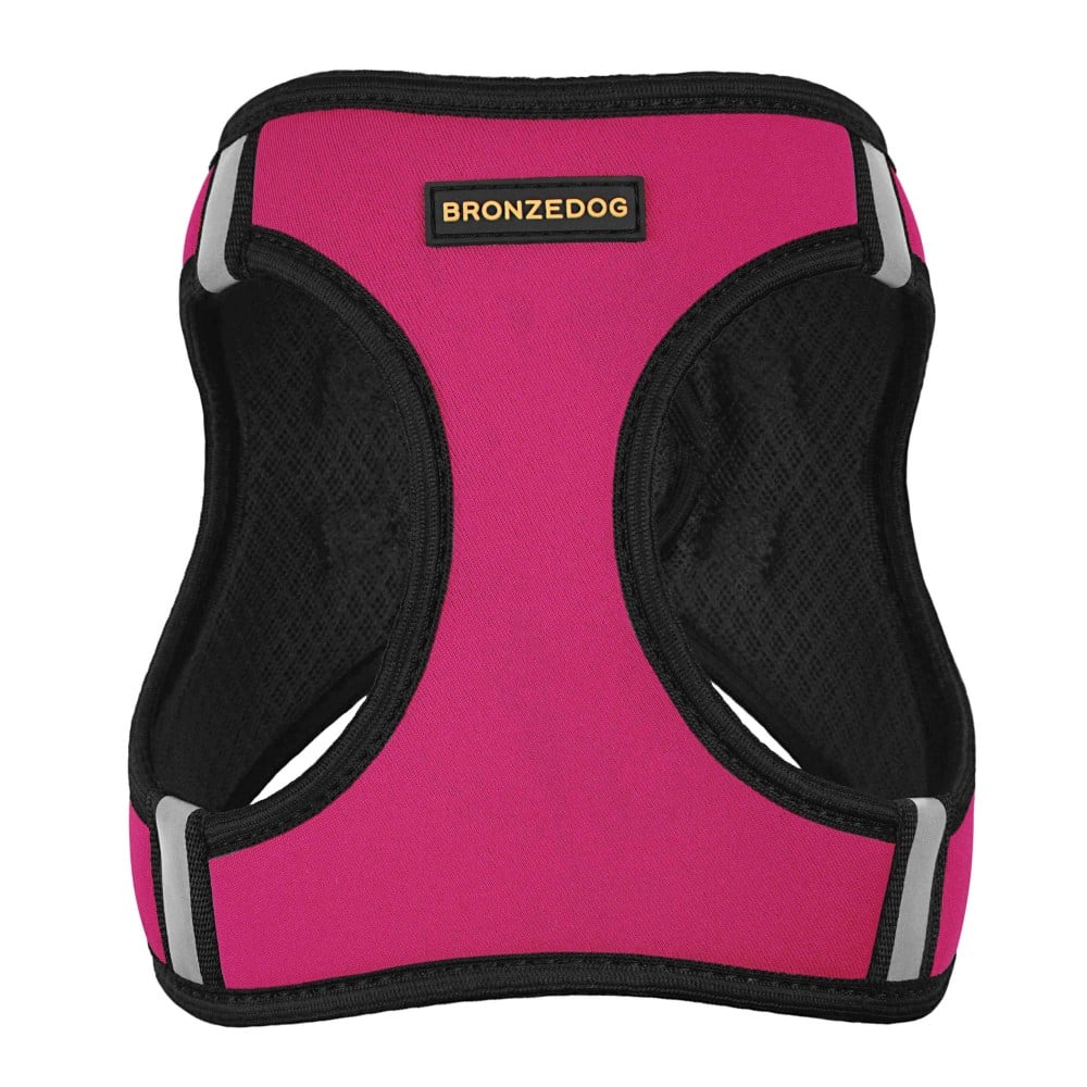 Шлея для собак Bronzedog Sport Vest XS 17х13х3 см розовая - фото 3