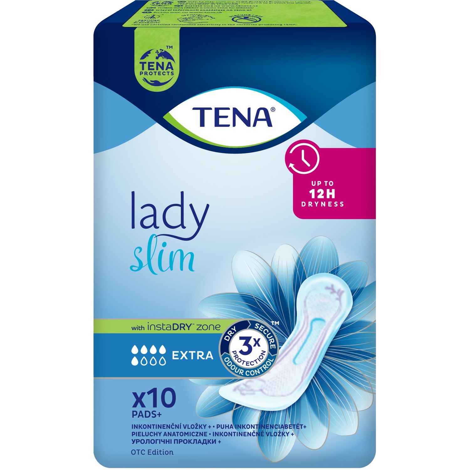 Урологічні прокладки Tena Lady Slim Extra 5 крапель 10 шт. - фото 2
