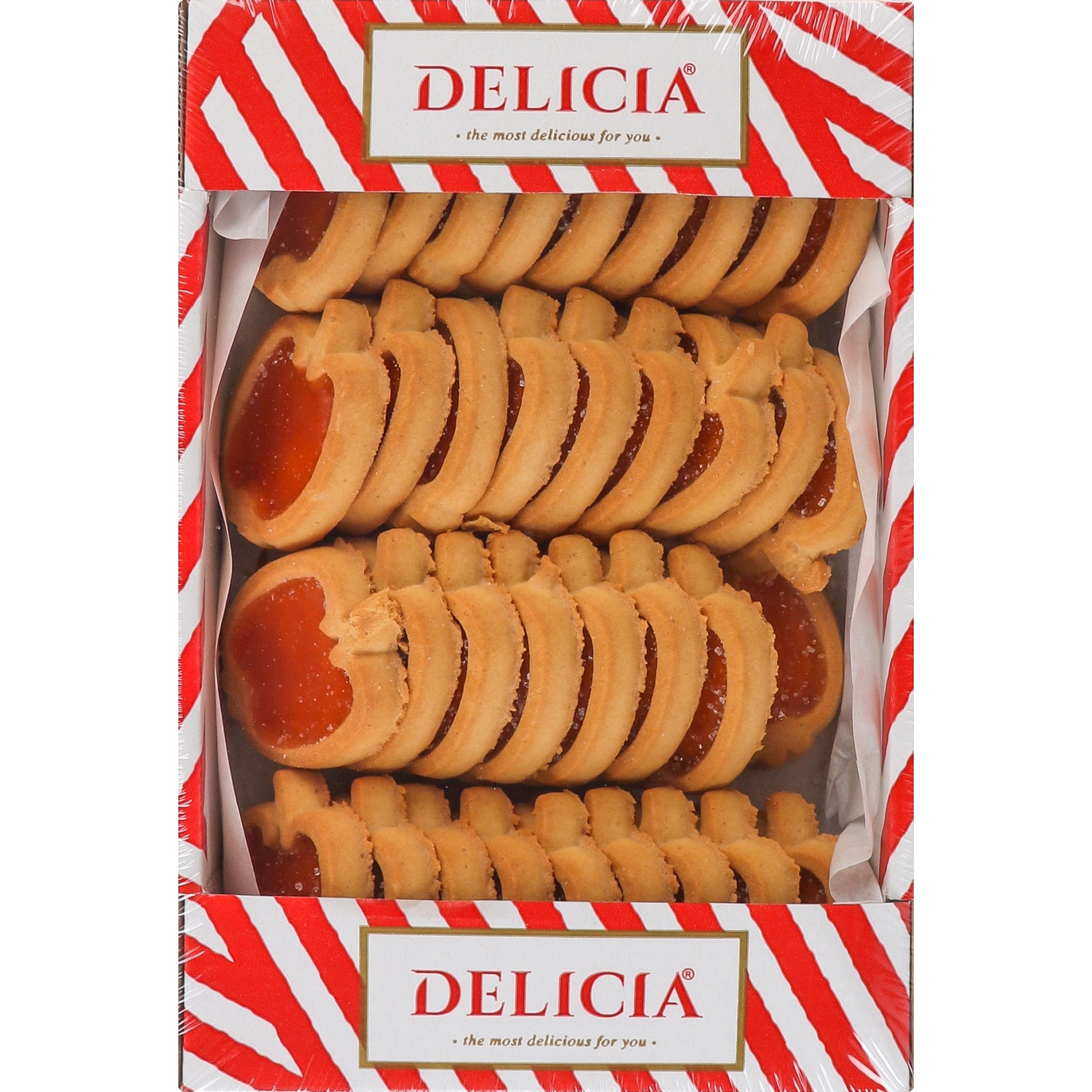 Печенье сдобное Delicia Райские яблочки со вкусом апельсина 180 г - фото 1