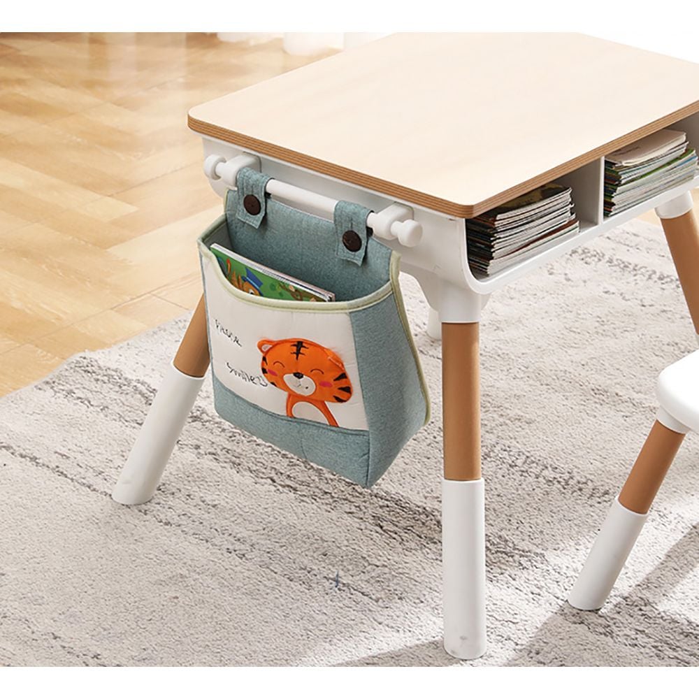 Детский многофункциональный столик и стульчик Poppet Мультивуд 3в1, белый (PP-010) - фото 2