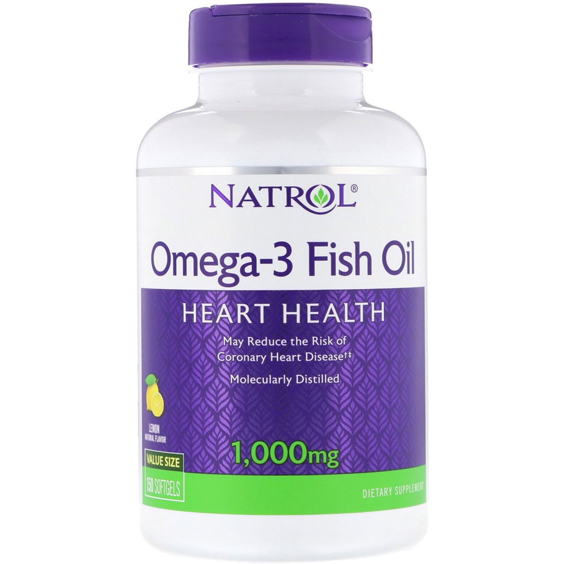 Омега-3 Natrol Omega-3 Fish Oil 1000 мг 150 желатинових капсул - фото 1