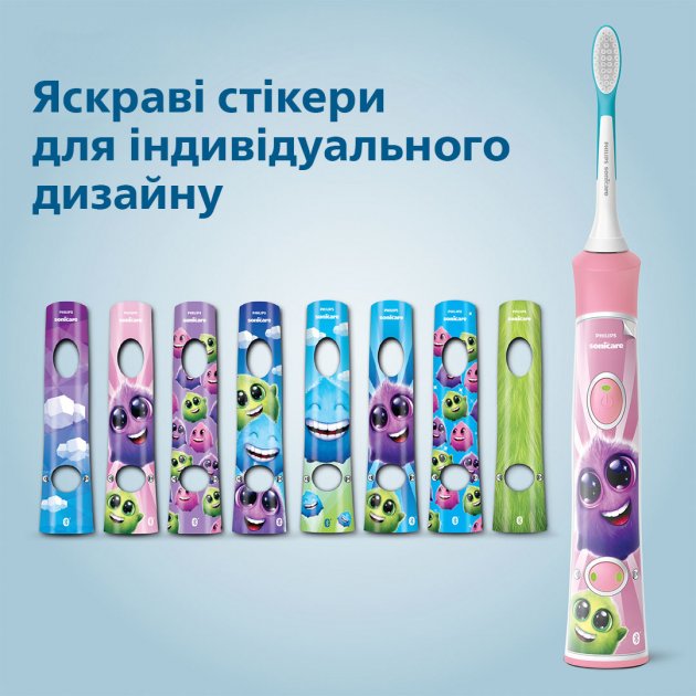 Електрична зубна щітка Philips Sonicare For Kids рожева (HX6352/42) - фото 5