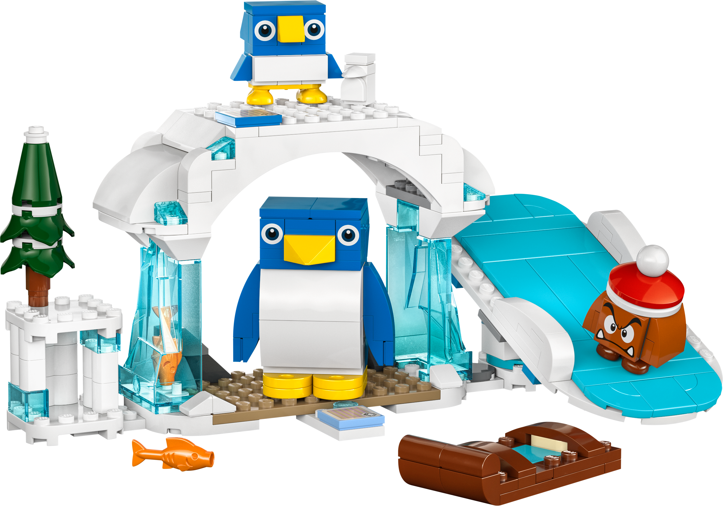 Конструктор LEGO Super Mario Снежное приключение семьи Penguin дополнительный набор 228 детали (71430) - фото 2
