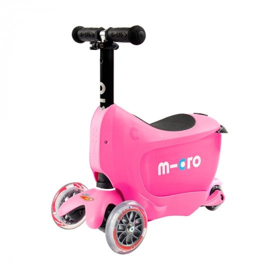 Самокат Micro Mini2go Deluxe Plus, розовый (MMD033) - фото 2