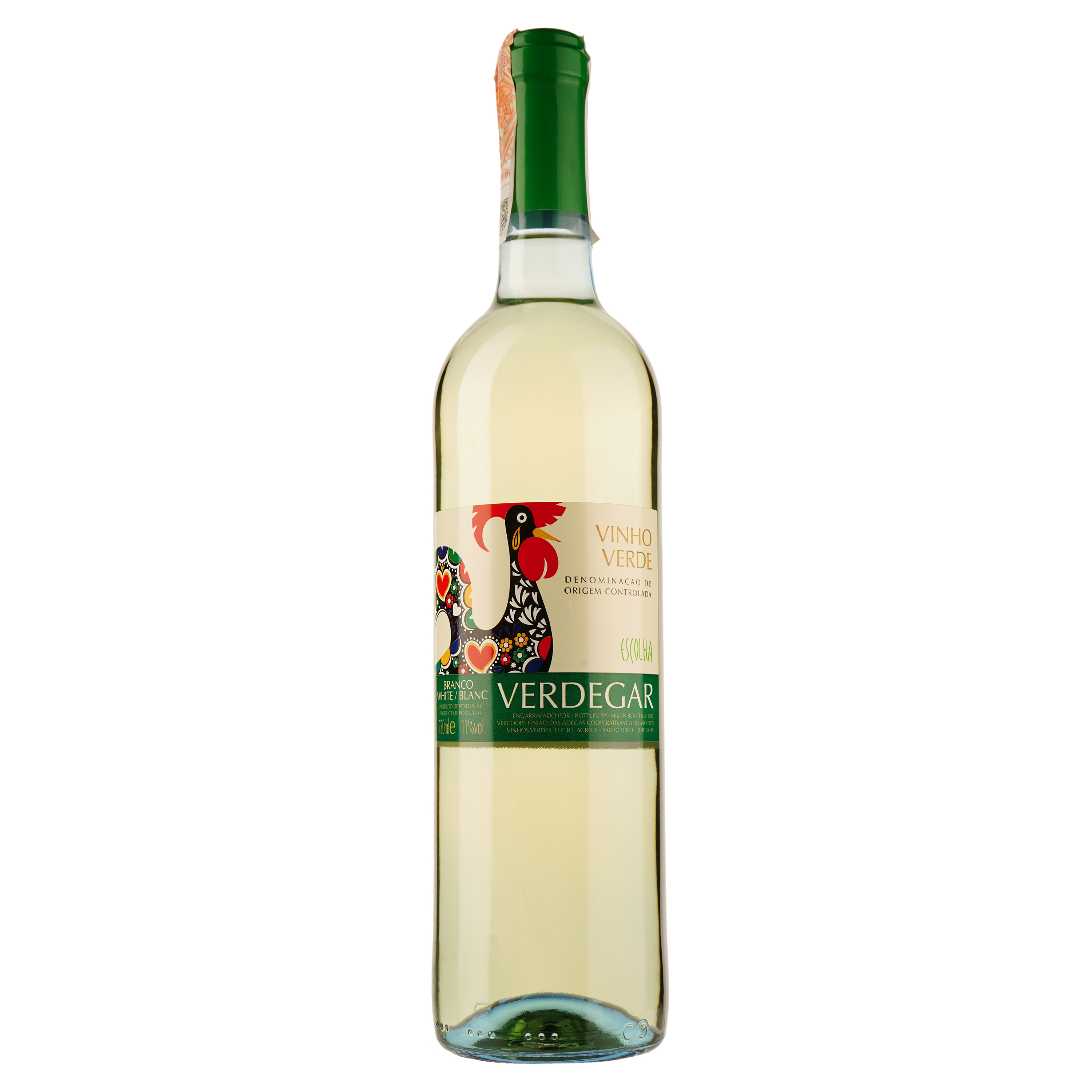 Вино Verdegar Vinho Verde Escolha, белое, сухое, 11%, 0,75 л (32394) - фото 1