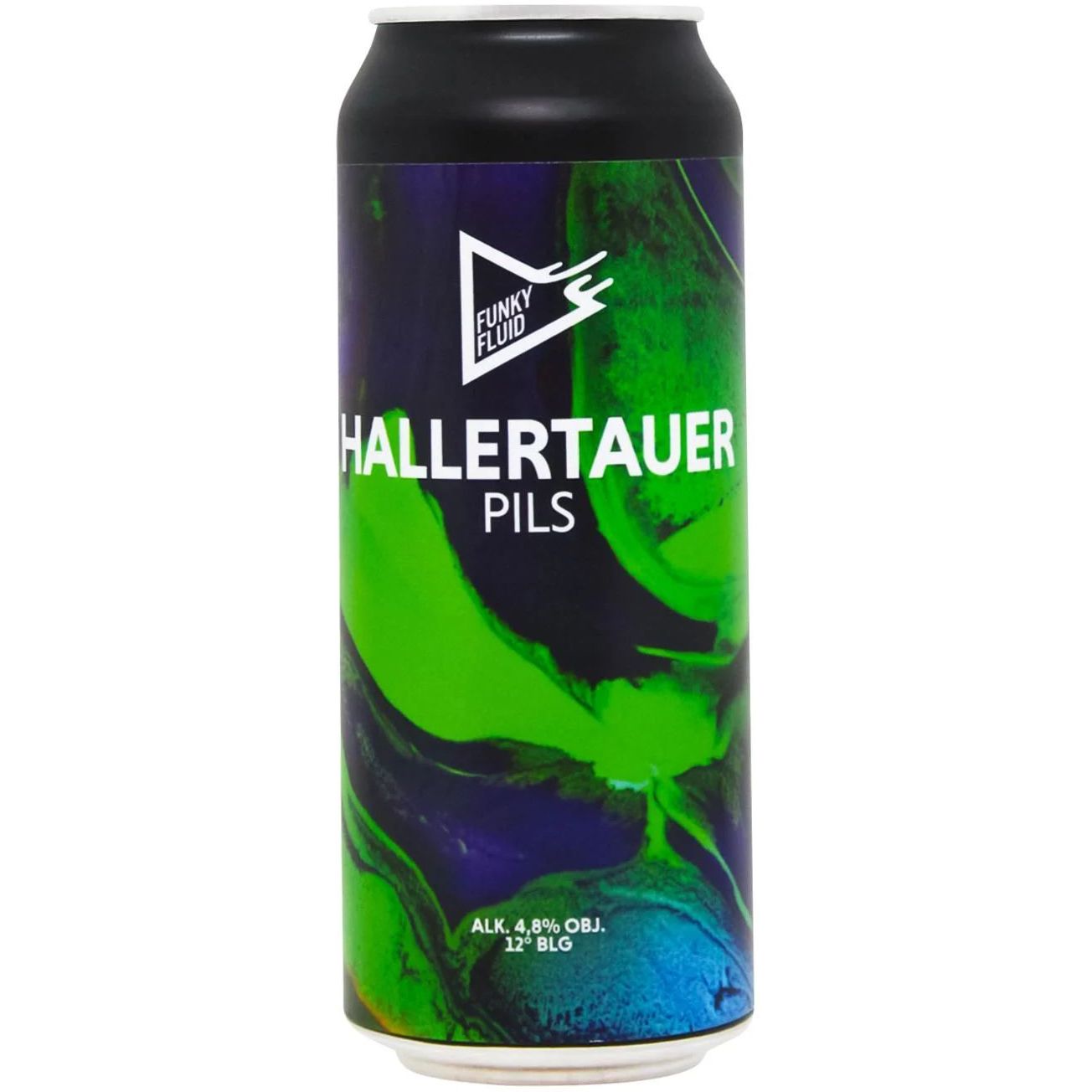 Пиво Funky Fluid Hallertauer светлое 4.8% 0.5 л ж/б - фото 1