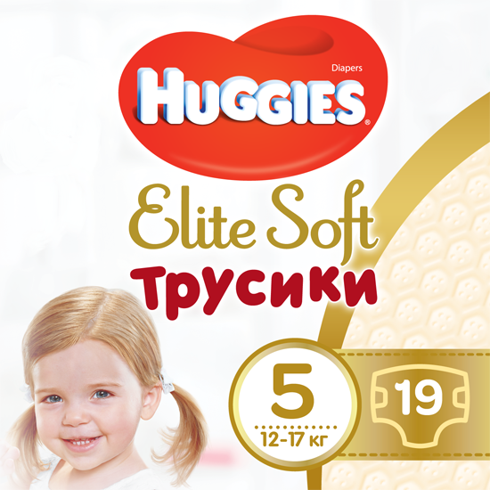 Підгузки-трусики Huggies Elite Soft Pants 5 (12-17 кг), 19 шт. - фото 1
