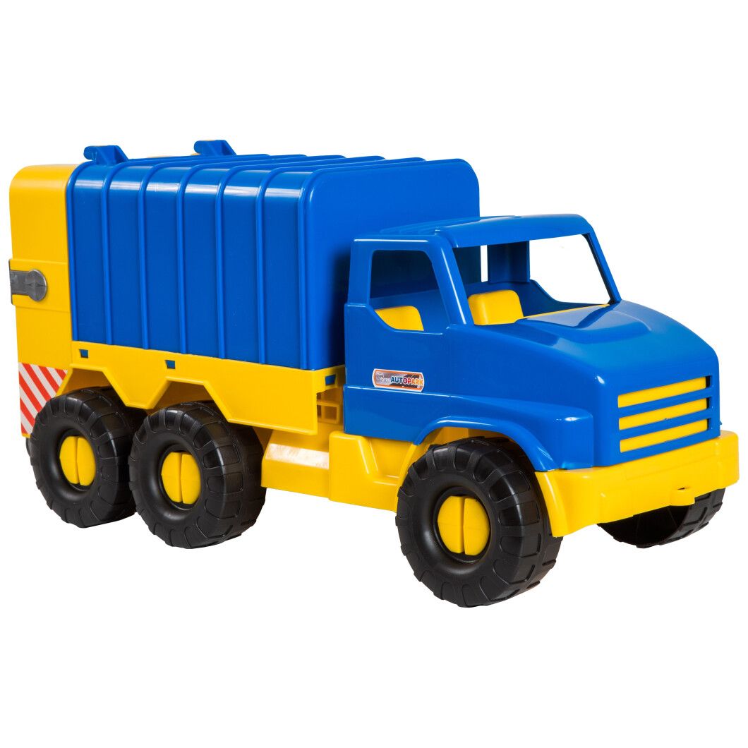 Машинка Tigres City Truck Мусоровоз синяя с желтым (39399) - фото 3