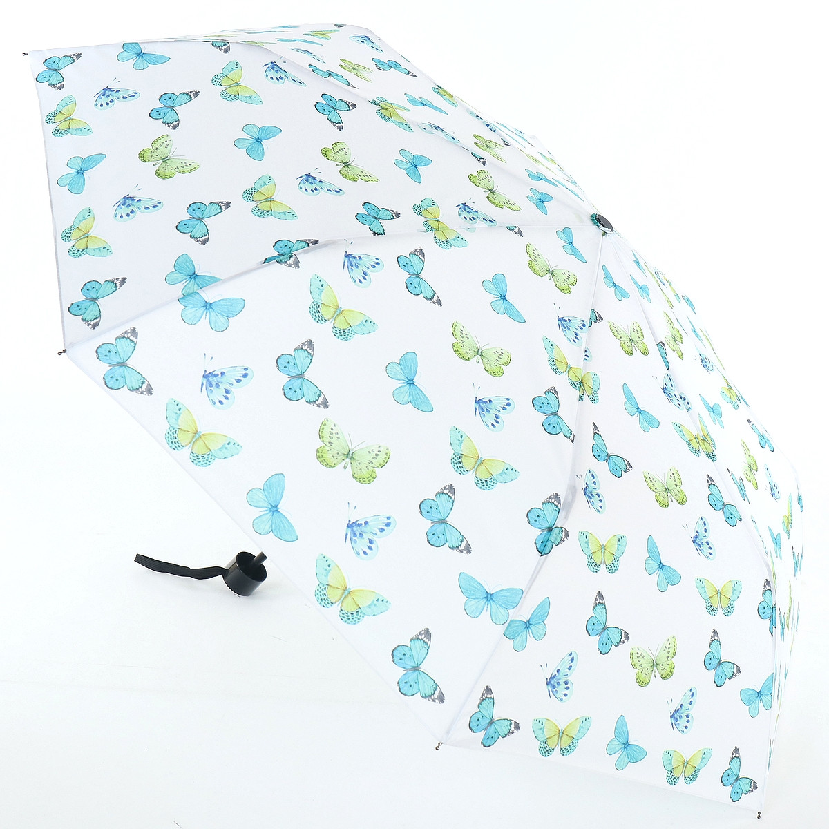 Женский складной зонтик механический Art Rain 99 см белый - фото 4
