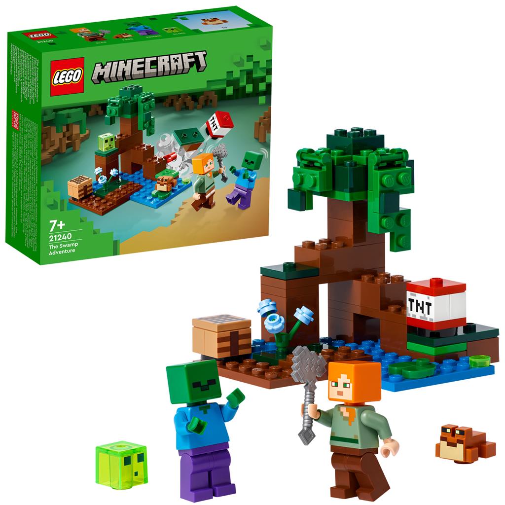 Конструктор LEGO Minecraft Приключения на болоте 65 деталей (21240) - фото 3