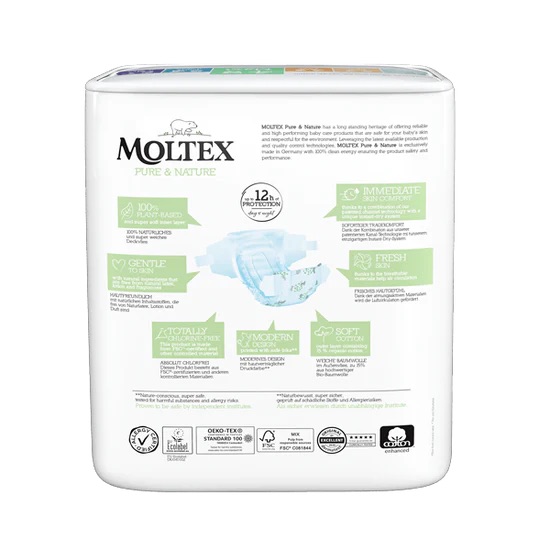 Подгузники-трусики Moltex Pure & Nature Макси (7-14 кг) 29 шт. - фото 3