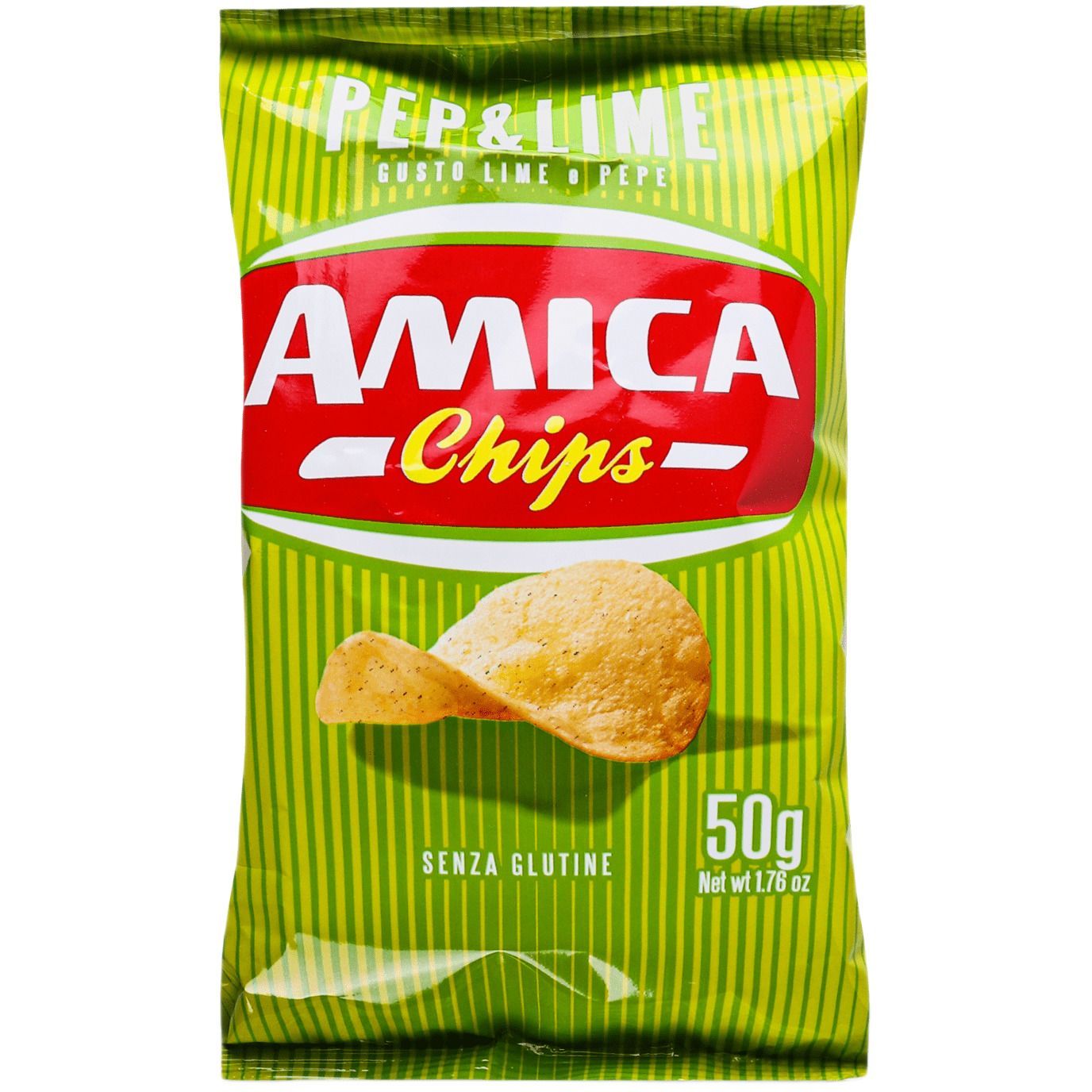 Чипси Amica картопляні зі смаком перцю та лайму 50 г (917353) - фото 1