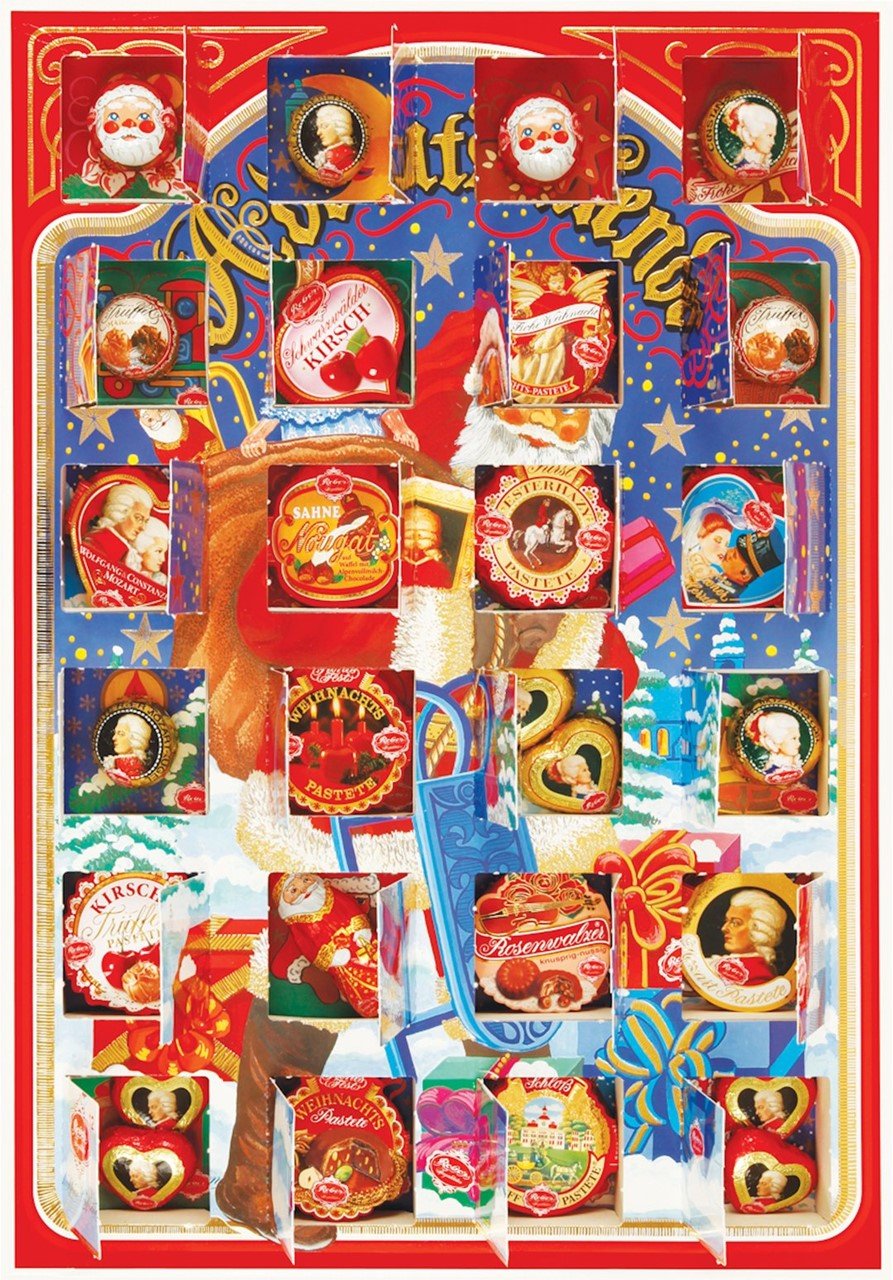 Набор шоколадных конфет Reber Адвент Календарь, рождественский, 650 г - фото 2